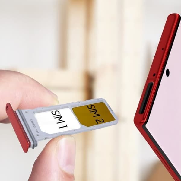 Ersättningsfack för SIM-kort för Samsung Galaxy Note 10 Röd