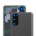 Miniatyrbild 3 av 4: Samsung Galaxy S20 batteriskal - svart - bakre främre utbyte - kompatibel reservdel