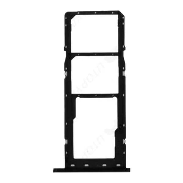 Ersättningsfack för SIM-kort - Samsung Galaxy A03 - Svart - Dual Nano SIM + Micro-SD