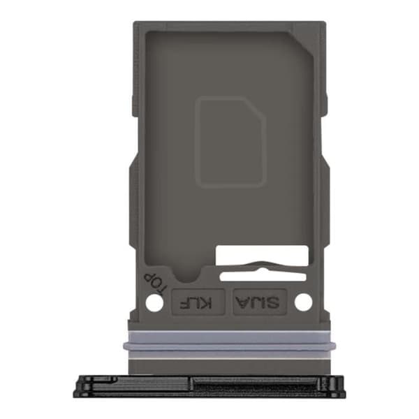 Ersättningsfack för SIM-kort - Samsung Galaxy S22 - Svart - 2 Nano SIM-kortplatser - CE- och RoHS-kompatibel