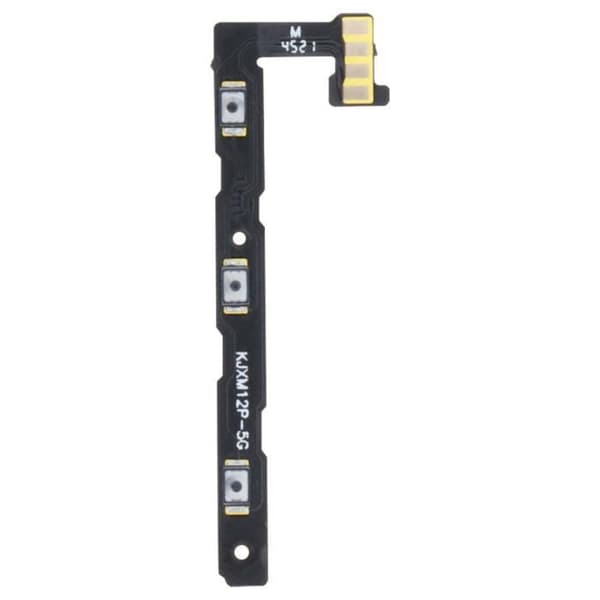 Ström/volymknappskabel för Xiaomi 12 Pro - Xiaomi - 100 % kompatibel ersättning - Svart - 4 g