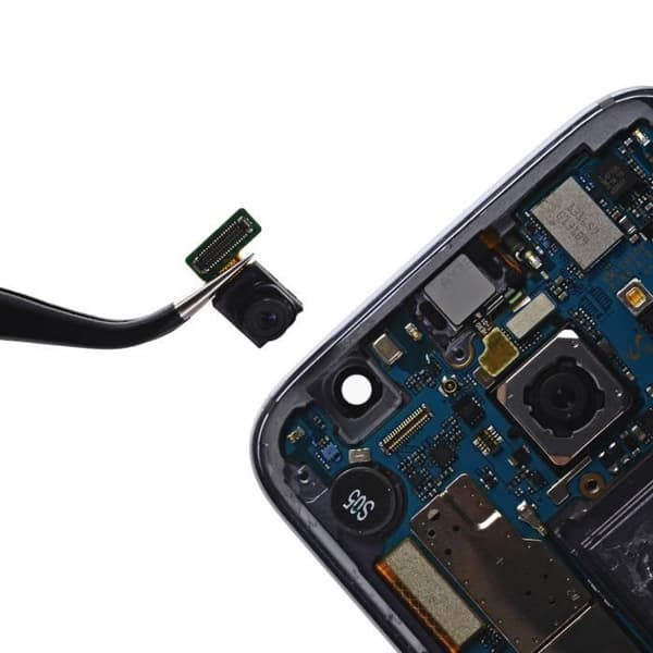 Samsung S7 och S7 Edge främre kamera - främre ersättnings integrerad kabel - Svart - 6 g