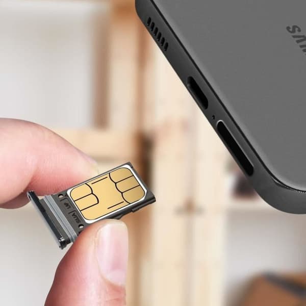 Ersättningsfack för SIM-kort - Samsung - Galaxy S22 Plus - Svart - 2 Nano SIM-kortplatser - CE- och RoHS-kompatibel