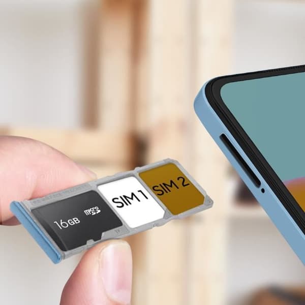 Ersättningsfack för SIM-kort för Xiaomi Redmi Note 11 - Xiaomi - Blå - Dual Nano SIM + Micro-SD