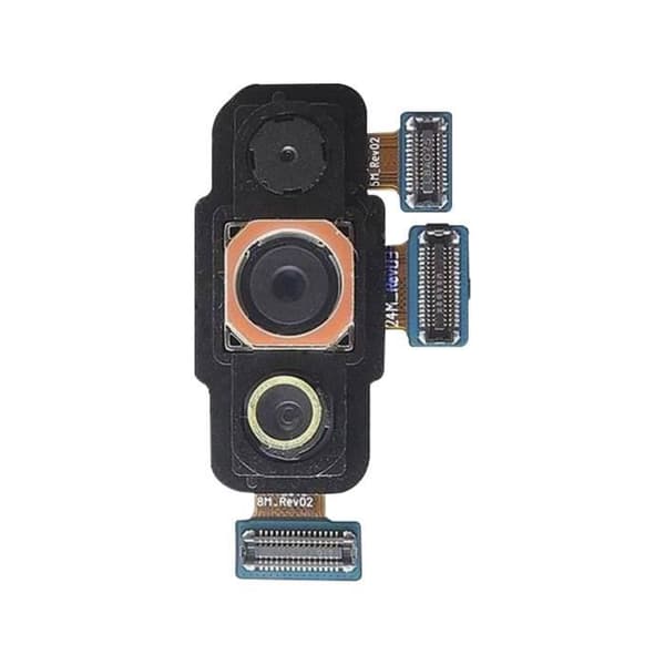 Bakkamera - Samsung - Galaxy A7 2018 - Hög kvalitet - Integrerad anslutningskabel - Svart