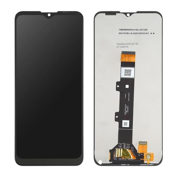 LCD-skärm Touch Glass Kompatibel till Motorola Moto G30 - Svart