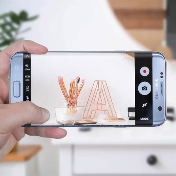 Samsung S7 Edge bakre kamera - fotosensormodul med anslutningskabel