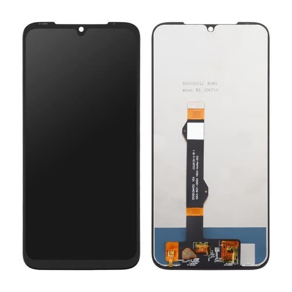 LCD-skärm pekglas till Motorola Moto G8 Plus - Svart - Ersättning av premiumkvalitet