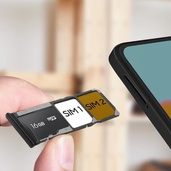 Ersättningsfack för SIM-kort för Xiaomi Redmi Note 11 - Xiaomi - Svart - Dual Nano SIM + Micro-SD