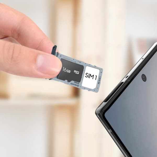 Ersättningsfack för SIM-kort - Samsung Galaxy Note 10 Plus - Svart - Nano SIM och Micro-SD