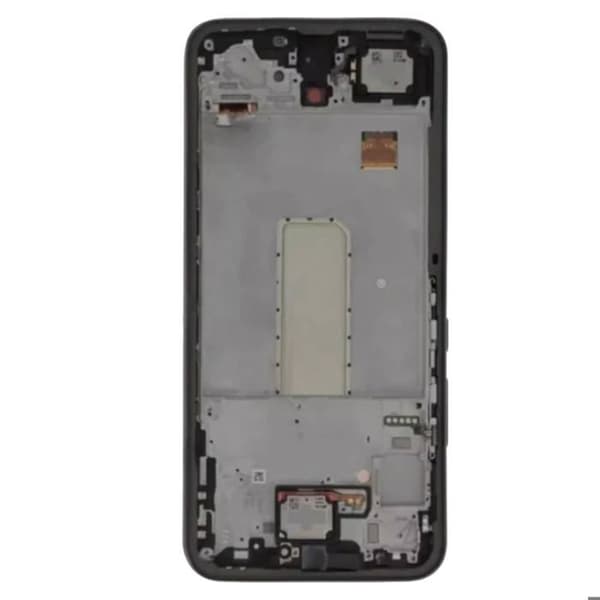 Officiell komplett skärm för Samsung A34 5G Touch Glass och grafitchassi