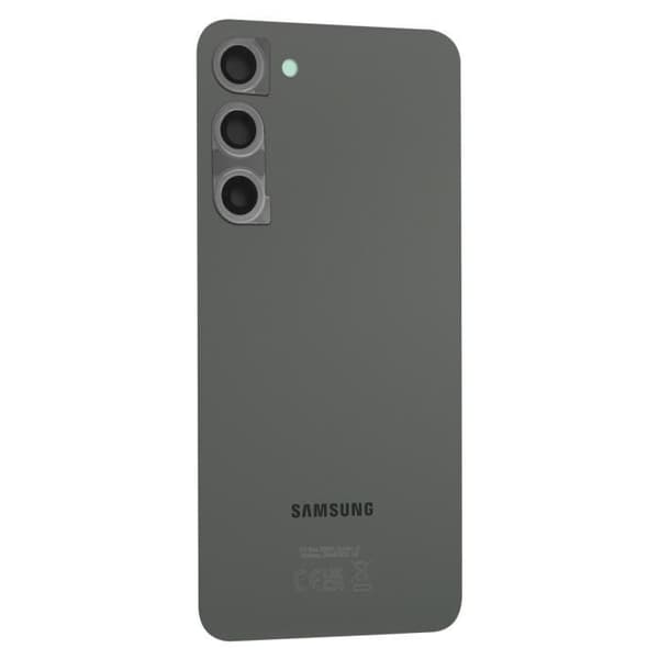 Bakglas till Samsung Galaxy S23 Plus med original kameralins grön