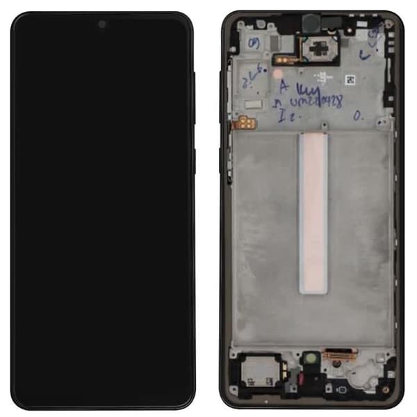 Komplett block Samsung A33 5G LCD-skärm Touchglas Original Samsung svart