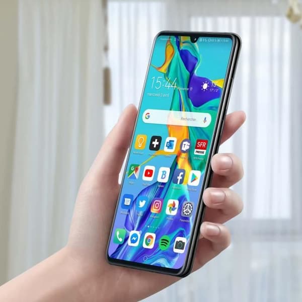 Komplett block - HUAWEI - P30 - LCD pekskärm - 3650mAh batteri - Original svart