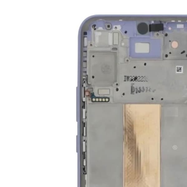 Officiell komplett skärm för Samsung A54 5G Touch Glass och lavendelchassi
