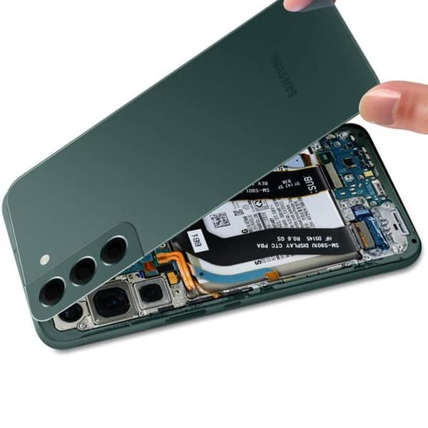 Samsung Galaxy S22 Batteriskal Original Samsung grön med lins