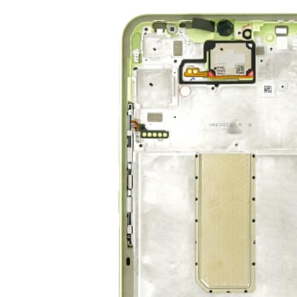 Officiell komplett skärm för Samsung A34 5G Touch Glass och limegrönt chassi