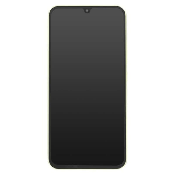 Officiell komplett skärm för Samsung A34 5G Touch Glass och limegrönt chassi