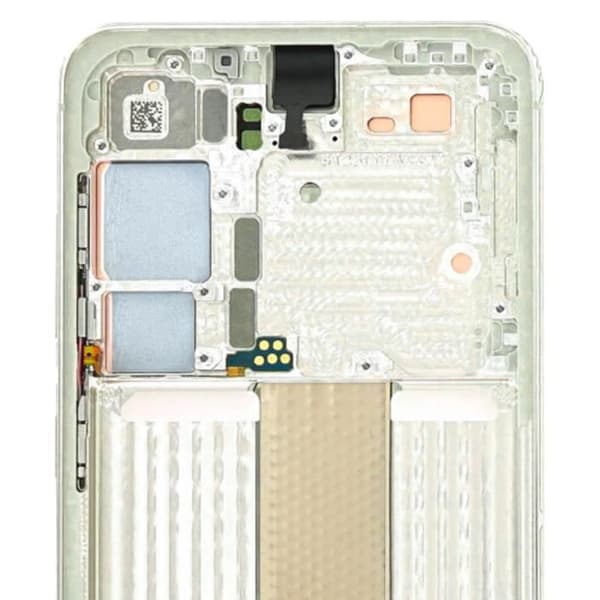 Officiell komplett skärm för Samsung S23 Touch Glass och limegrönt chassi