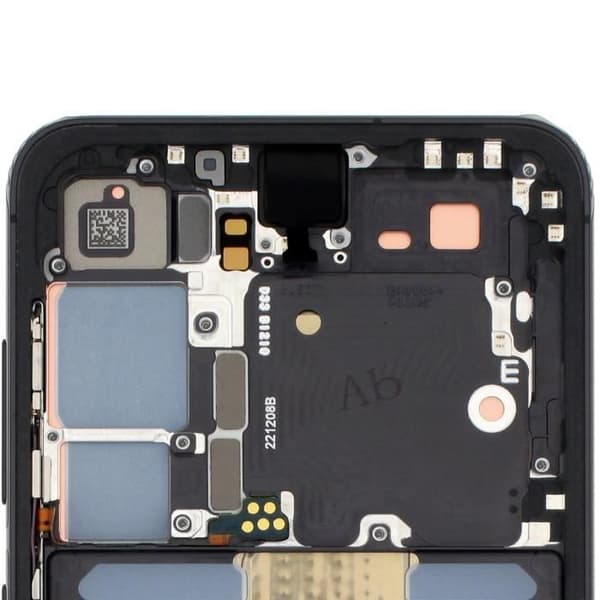 Officiell komplett skärm för Samsung S23 Touch Glass och Phantom Black Chassis