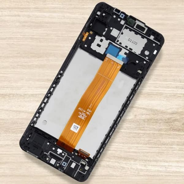 LCD-skärm - Samsung - Galaxy A12 - 6,5 tum - Original - Svart Touchscreen
