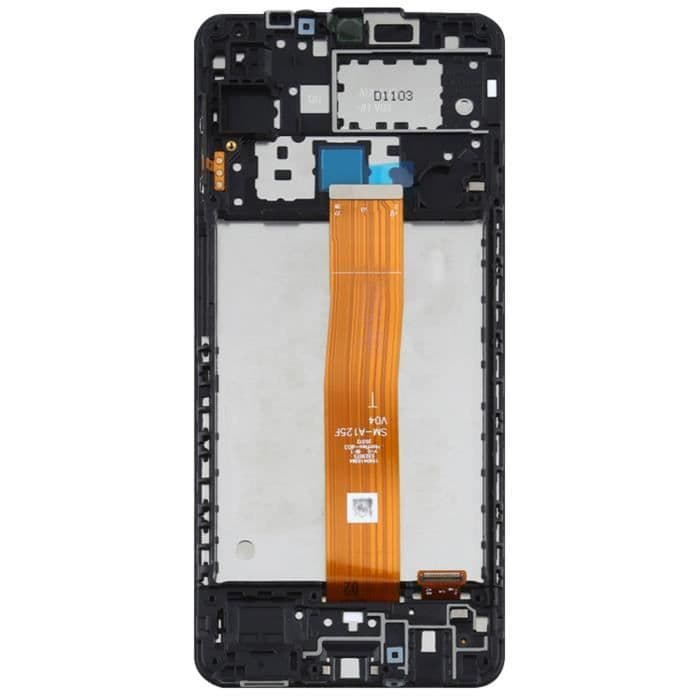 Skärm för Samsung Galaxy A12 LCD och Touch Glass Original Samsung Black ...