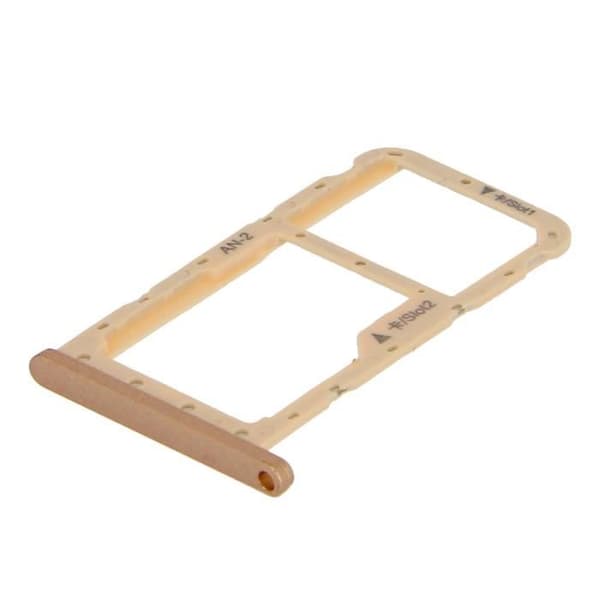 Nano SIM + micro-SD-kortlåda Huawei P20 Lite - AVIZAR - Ersättningsadapter - Guld