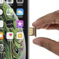 Miniatyrbild 3 av 4: SIM-kortlåd - AVIZAR - iPhone XS Max - Guld - Ersättning - Nano SIM