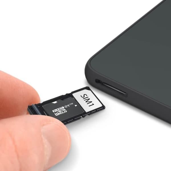 SIM-kortfack - AVIZAR - Samsung Galaxy A34 5G - Nano SIM - Micro-SD - Svart