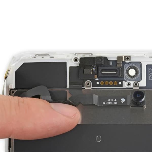 Frontkamera - Apple - iPhone 8 Plus - Frontlinsmodul - Anslutningskabel - Svart