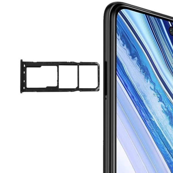 Kortfack - Xiaomi - Redmi Note 9 - 2x Nano SIM - Micro SD - Svart