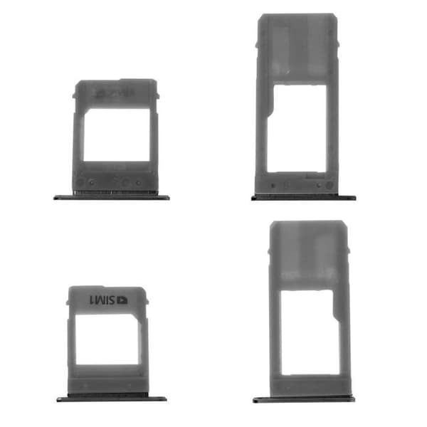 SIM + Micro-SD stödskena - AVIZAR - Samsung Galaxy A5 2017 - Svart - 10 g - Original ersättning