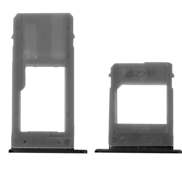 SIM + Micro-SD stödskena - AVIZAR - Samsung Galaxy A5 2017 - Svart - 10 g - Original ersättning