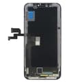 Miniatyrbild 2 av 3: Komplett OLED-skärm för iPhone X silver touchglas + LCD-skärm på chassi