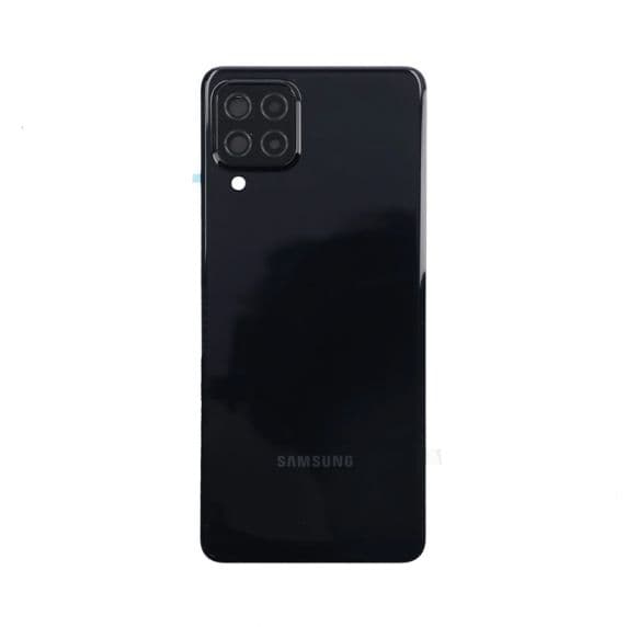 Samsung Galaxy A22 4G Baksida med tejp och kameraglas – Svart