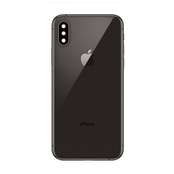 iPhone Xs Komplett Baksida Med Alla Flex Kablar Original - Svart