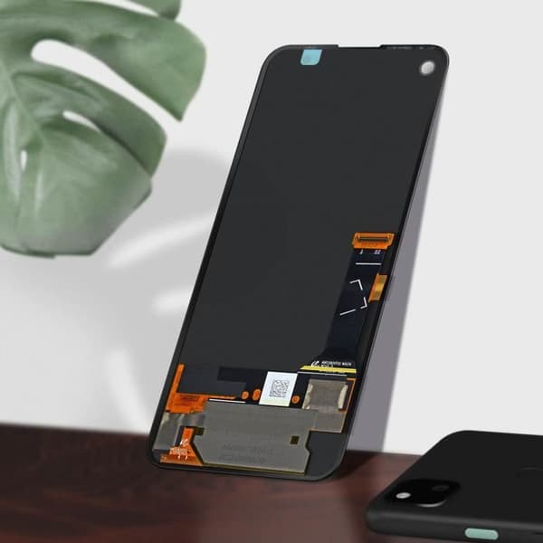 LCD-skärm - Google - Pixel 4A - Original Touchscreen - 5,5 tum - Svart