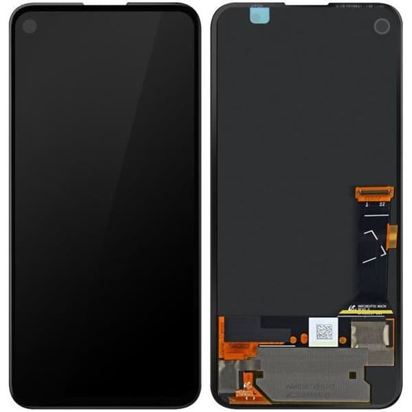 LCD-skärm - Google - Pixel 4A - Original Touchscreen - 5,5 tum - Svart