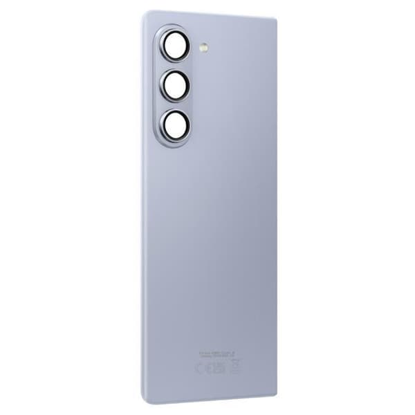 Bakglas till Galaxy Z Flip 5 med original Samsung kameralins blå