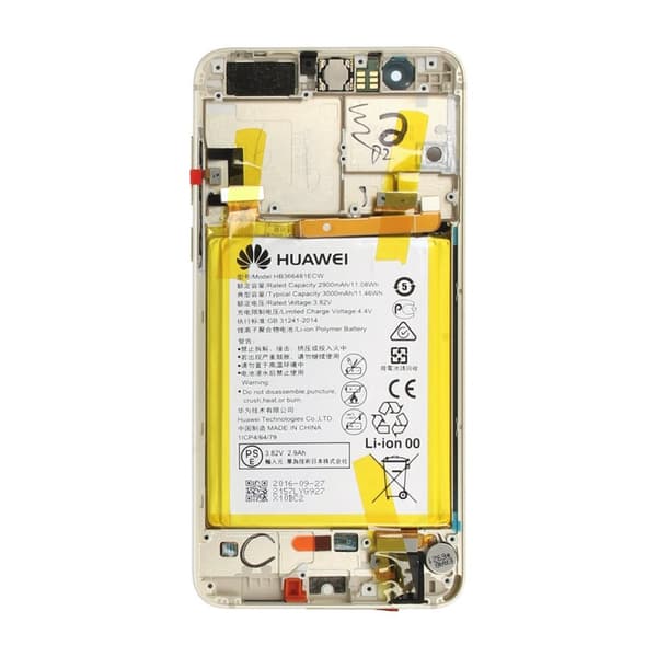 100% Original Huawei Honor 8 Display module frontcover + LCD + Digitizer + Battery gold