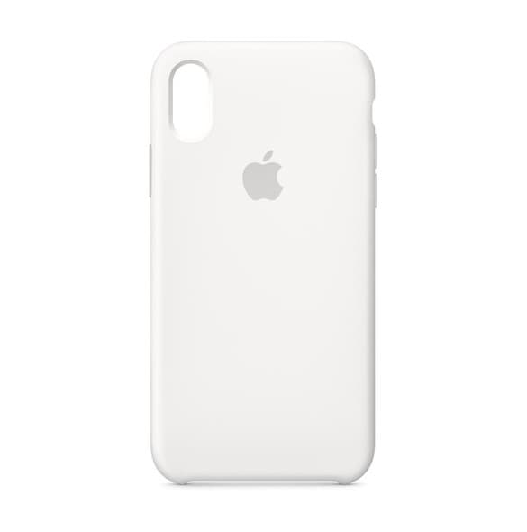 Original Apple silikon till iPhone X/XS - Vit