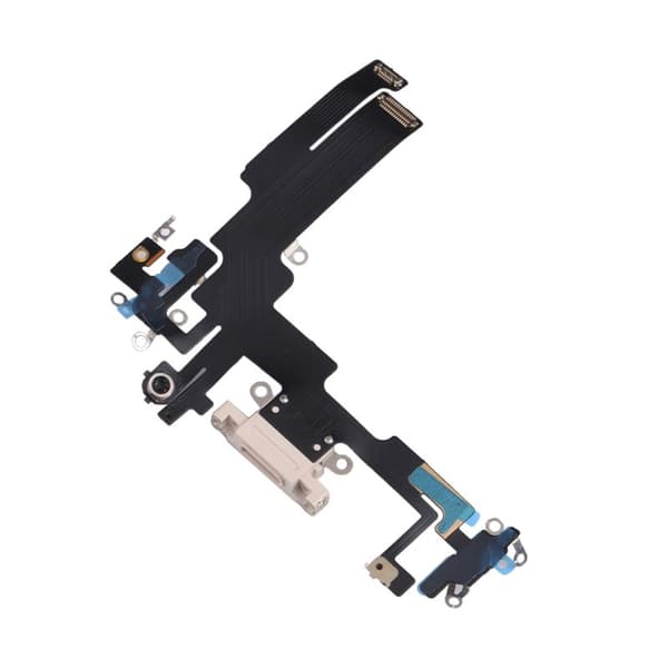 iPhone 14 Laddkontakt med Flexkabel Original - Vit