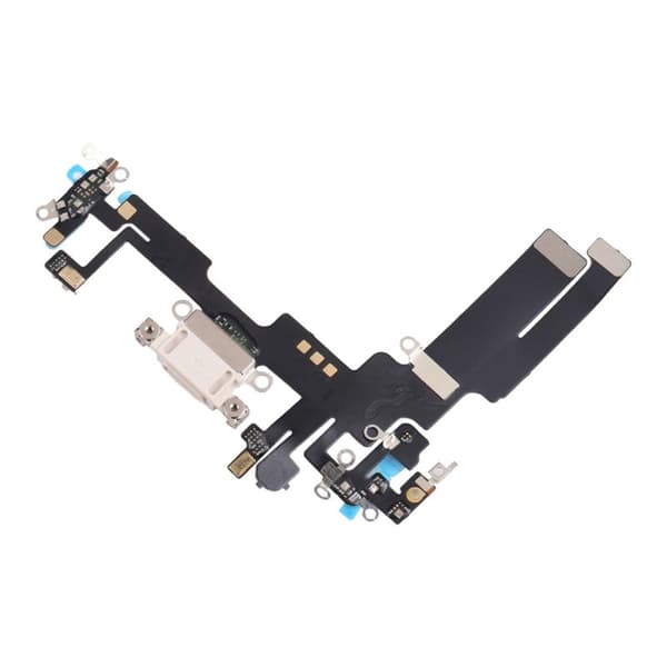 iPhone 14 Laddkontakt med Flexkabel Original - Vit