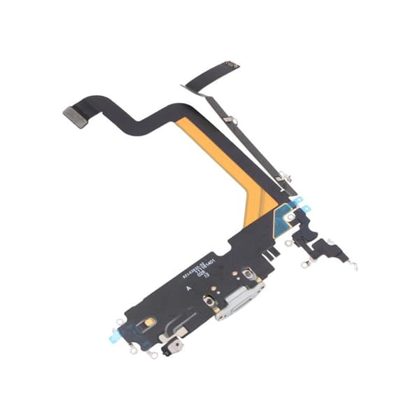iPhone 14 Pro Laddkontakt med Flexkabel Original - Vit