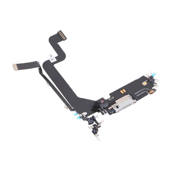 iPhone 14 Pro Laddkontakt med Flexkabel Original - Vit