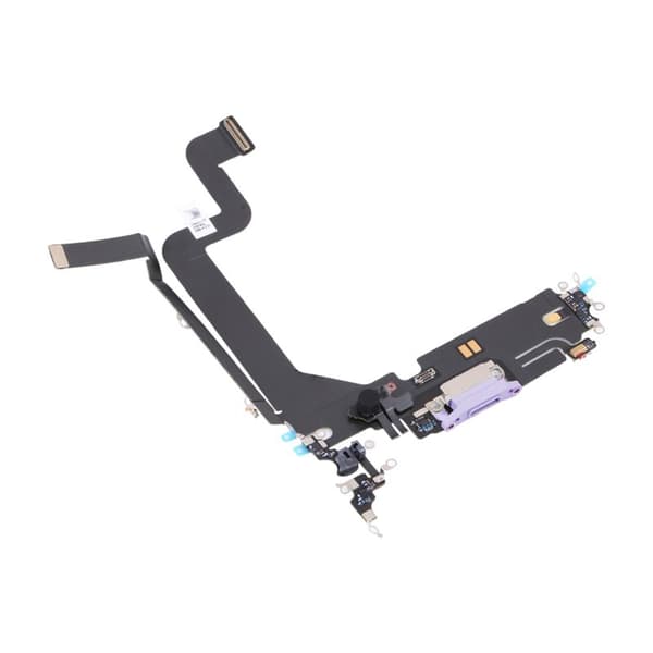 iPhone 14 Pro Laddkontakt med Flexkabel Original - Lila