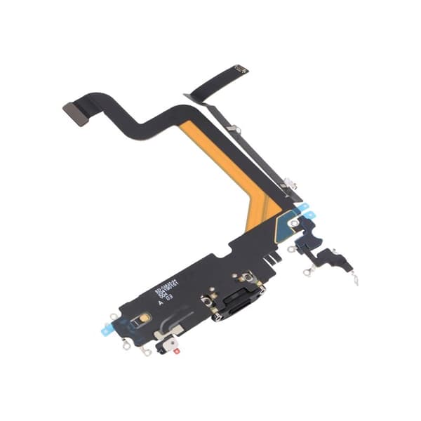 iPhone 14 Pro Max Laddkontakt med Flexkabel Original - Svart