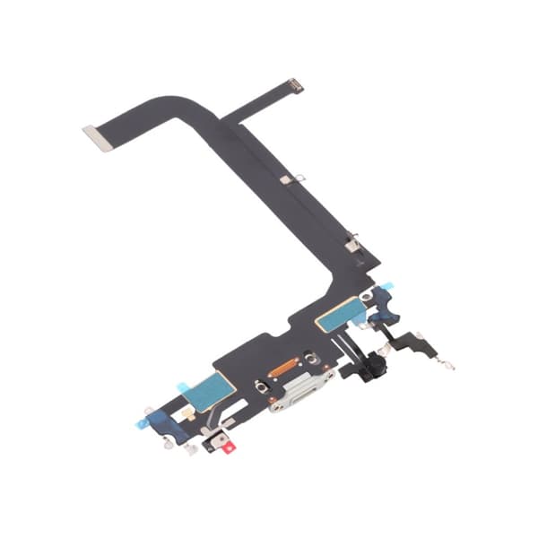 iPhone 13 Pro Max Laddkontakt med Flexkabel Original - Vit