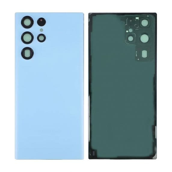 Samsung Galaxy S22 Ultra Baksida med tejp - Blå