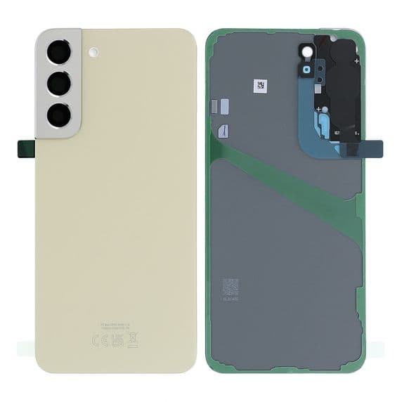 Original Samsung Galaxy S22 Plus (SM-S906B) Baksida med tejp - Cream